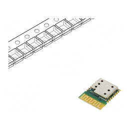 Modul Bluetooth Low Energy 4.1 SMD 12x15x2.5mm