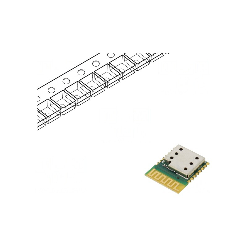 Modul Bluetooth Low Energy 4.1 SMD 12x15x2.5mm | Electronic-mag.ro | Componente Electronice