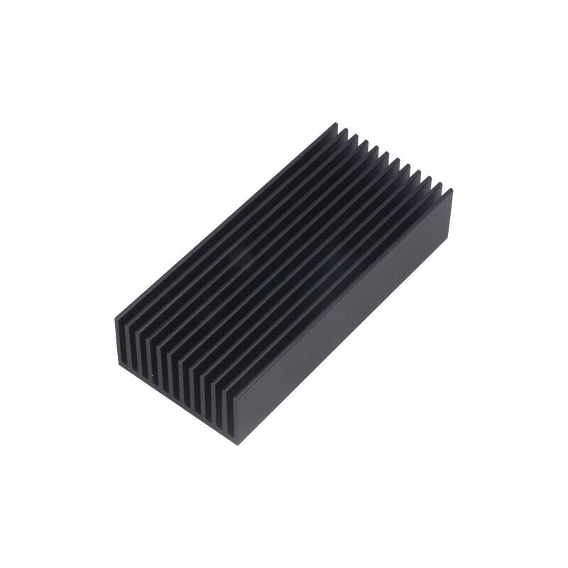 Radiator Extrudat cu Aripioare Negru 100mm 45mm 22mm | Electronic-mag.ro | Componente Electronice