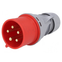 Conector AC Trifazat 32A 400VAC IP44 Mufă Tată | Electronic-mag.ro | Componente Electronice