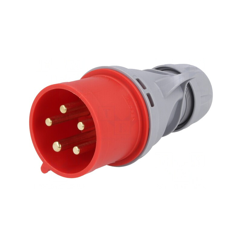 Conector AC Trifazat 32A 400VAC IP44 Mufă Tată | Electronic-mag.ro | Componente Electronice