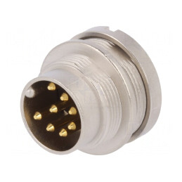 Conector M16 Tată Lipire 8-PIN IP68 5A 60V | Electronic-mag.ro | Componente Electronice