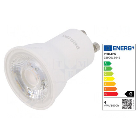 Lampă LED GU10 3,5W 2700K 240lm 36° | Electronic-mag.ro | Componente Electronice