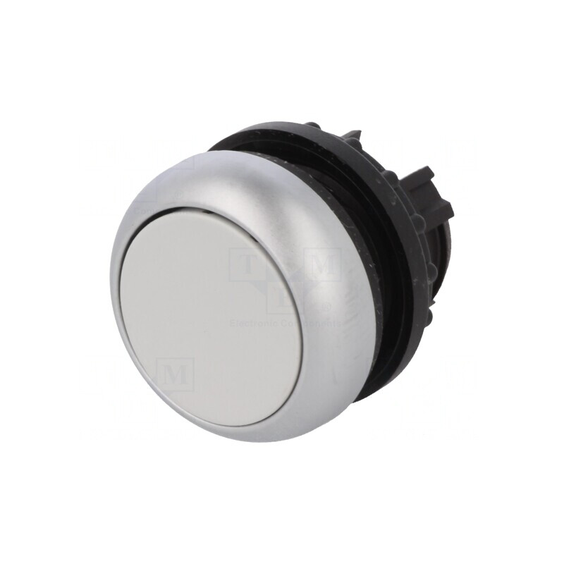 Comutator cu apăsare 22mm gri | Electronic-mag.ro | Componente Electronice