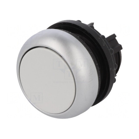 Comutator cu apăsare 22mm gri | Electronic-mag.ro | Componente Electronice
