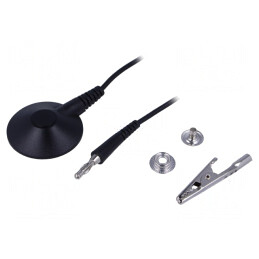 Cablu Împământare ESD Negru 1,8m | Electronic-mag.ro | Componente Electronice