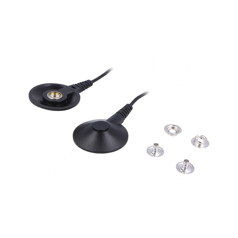 Cablu împământare ESD negru 1,8m | Electronic-mag.ro | Componente Electronice