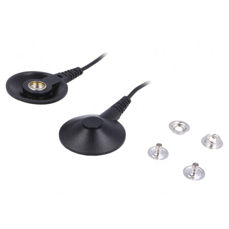 Cablu împământare ESD negru 1,8m | Electronic-mag.ro | Componente Electronice