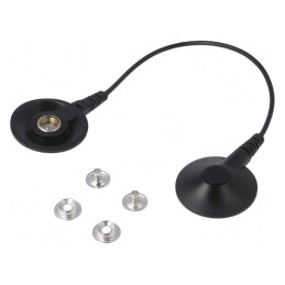Cablu de Împământare ESD Negru 0,25m 1MΩ | Electronic-mag.ro | Componente Electronice