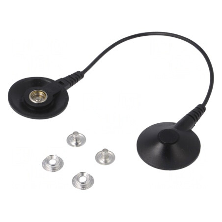 Cablu de Împământare ESD Negru 0,25m 1MΩ | Electronic-mag.ro | Componente Electronice