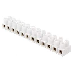 Regletă de conexiuni terminal albă 16mm2 400V 76A | Electronic-mag.ro | Componente Electronice