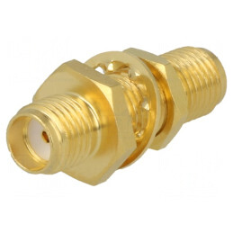 Adaptor SMA mamă aurit 50Ω | Electronic-mag.ro | Componente Electronice