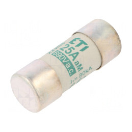 Siguranţă cilindrică industrială 25A 690VAC | Electronic-mag.ro | Componente Electronice