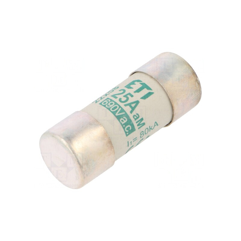 Siguranţă cilindrică industrială 25A 690VAC | Electronic-mag.ro | Componente Electronice