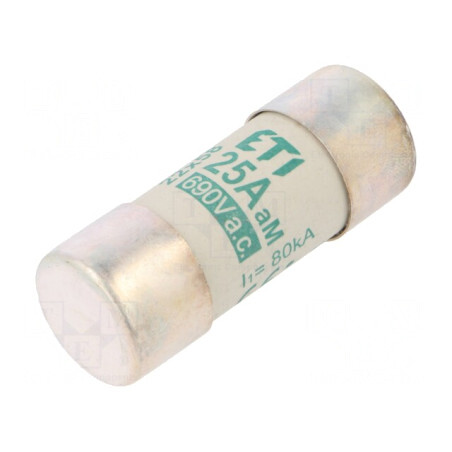 Siguranţă cilindrică industrială 25A 690VAC | Electronic-mag.ro | Componente Electronice