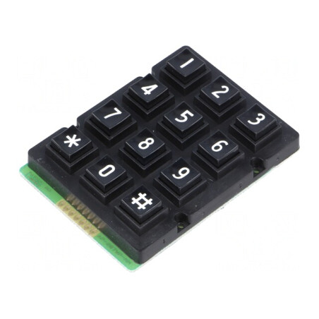 Tastatură Plastic 12 Butoane 20mA | Electronic-mag.ro | Componente Electronice