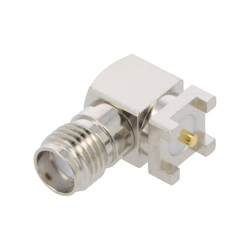 Conector SMA Mamă Orizontal 50Ω SMT Aurit pentru PCB | Electronic-mag.ro | Componente Electronice