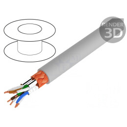 Cablu PVC Gri 3x2x1mm2 250V Autostingere | Electronic-mag.ro | Componente Electronice