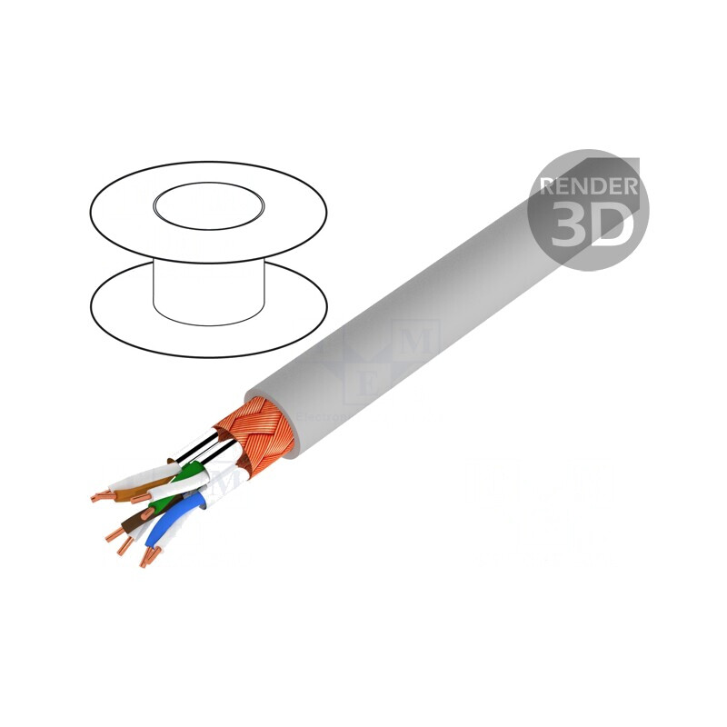 Cablu PVC Gri 3x2x1mm2 250V Autostingere | Electronic-mag.ro | Componente Electronice