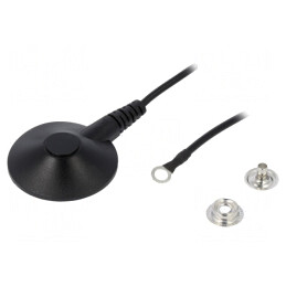 Cablu Împământare ESD Negru 1,8m 1MΩ | Electronic-mag.ro | Componente Electronice