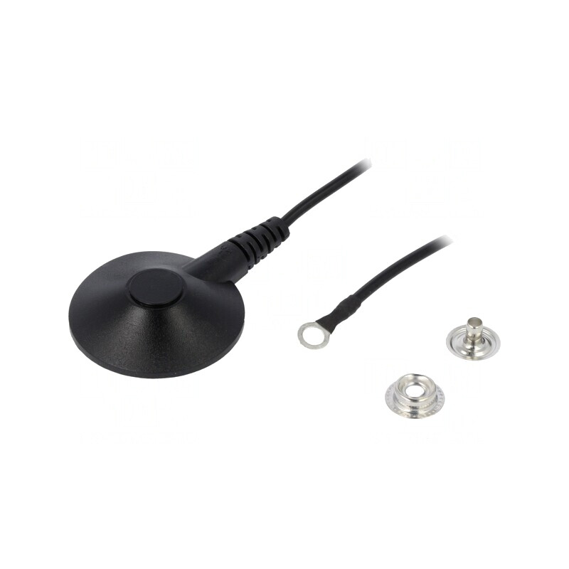 Cablu Împământare ESD Negru 1,8m 1MΩ | Electronic-mag.ro | Componente Electronice