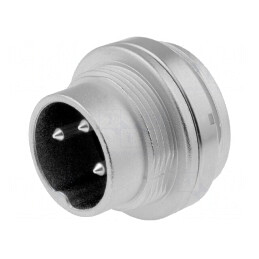 Conector M16 Soclu Tată 3 PIN 5A 300V IP65/IP67 | Electronic-mag.ro | Componente Electronice
