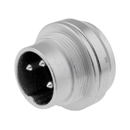 Conector M16 Soclu Tată 3 PIN 5A 300V IP65/IP67 | Electronic-mag.ro | Componente Electronice