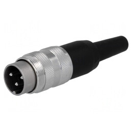 Mufă Conector M16 Lipire pe Cablu 3 PIN 5A 300V Drept | Electronic-mag.ro | Componente Electronice