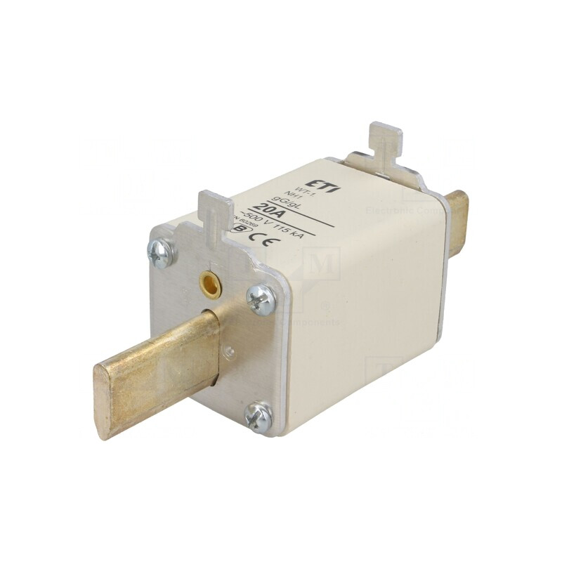 Siguranță NH1 gG 20A 500VAC Ceramică Industrială | Electronic-mag.ro | Componente Electronice