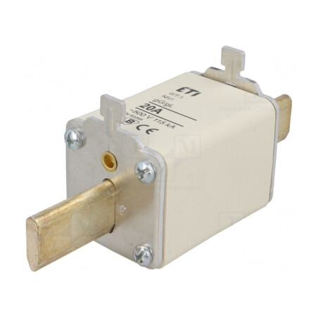 Siguranță NH1 gG 20A 500VAC Ceramică Industrială | Electronic-mag.ro | Componente Electronice