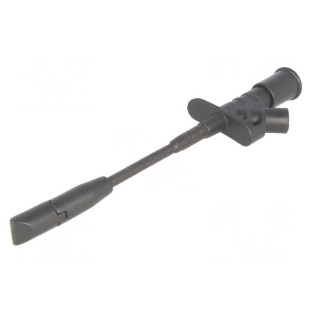 Clips de măsurare 10A negru 4mm nichelat | Electronic-mag.ro | Componente Electronice