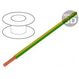Cablu Flexibil Cupru 6mm2 PVC Verde-Galben 600V | Electronic-mag.ro | Componente Electronice