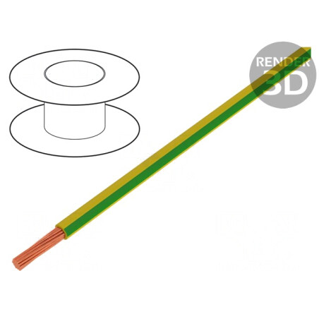 Cablu Flexibil Cupru 6mm2 PVC Verde-Galben 600V | Electronic-mag.ro | Componente Electronice