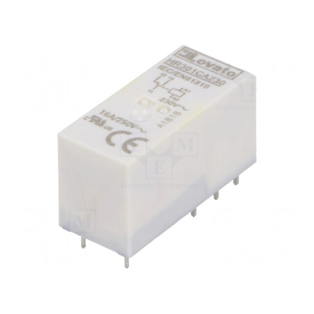 Releu Electromagnetic SPDT 230VAC 16A | Electronic-mag.ro | Componente Electronice