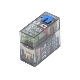 Releu Electromagnetic DPDT 12V 8A Soclu | Electronic-mag.ro | Componente Electronice