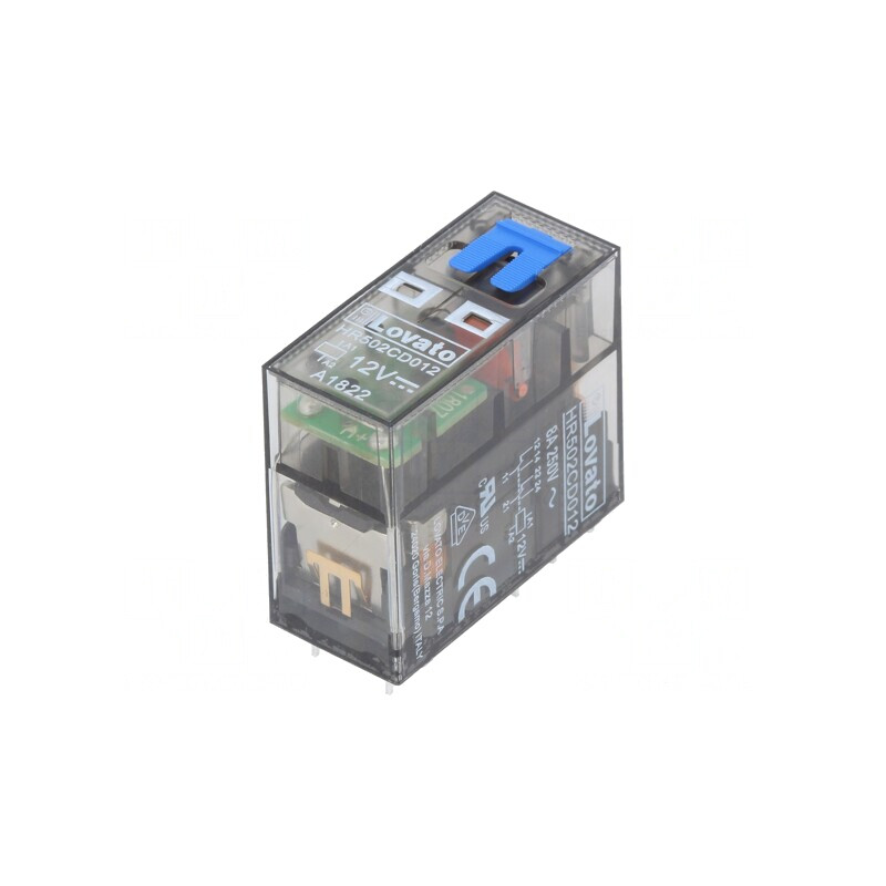 Releu Electromagnetic DPDT 12V 8A Soclu | Electronic-mag.ro | Componente Electronice