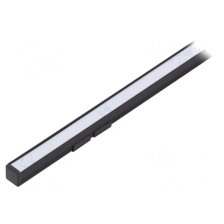 Profil aluminiu negru pentru module LED 1m SMART10 | Electronic-mag.ro | Componente Electronice