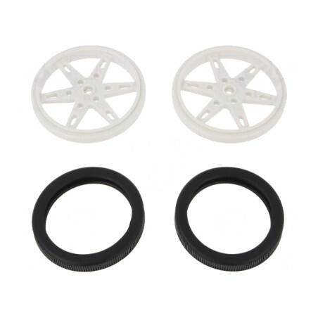 Ax Albă Moletată 60mm x 8mm | Electronic-mag.ro | Componente Electronice