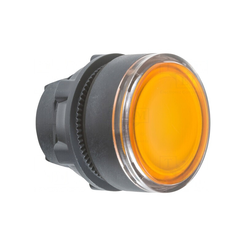 Comutator 22mm cu Buton Portocaliu | Electronic-mag.ro | Componente Electronice