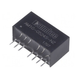 Convertor DC/DC 1W 4.5-9V la 24VDC 42mA SIP8 | Electronic-mag.ro | Componente Electronice