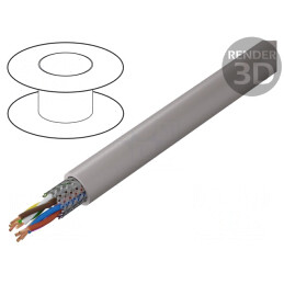 Cablu UNITRONIC LiHCH 4x2x0,75mm2 LSZH Gri-Bej 60V | Electronic-mag.ro | Componente Electronice