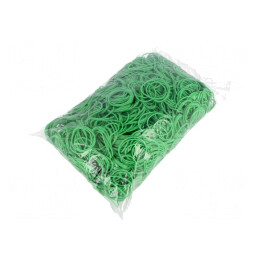 Inele Elastice din Cauciuc Verzi 1,5mm | Electronic-mag.ro | Componente Electronice