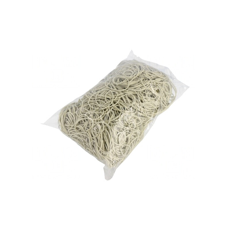 Inele elastice din cauciuc 1,5mm albe | Electronic-mag.ro | Componente Electronice