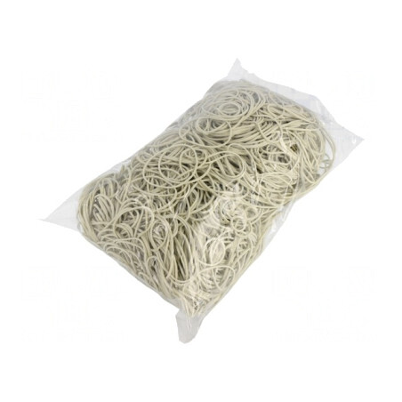 Inele elastice din cauciuc 1,5mm albe | Electronic-mag.ro | Componente Electronice