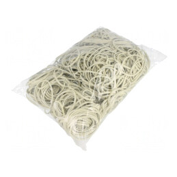 Inele Elastice Cauciuc 3mm x 1.5mm Alb 1kg | Electronic-mag.ro | Componente Electronice
