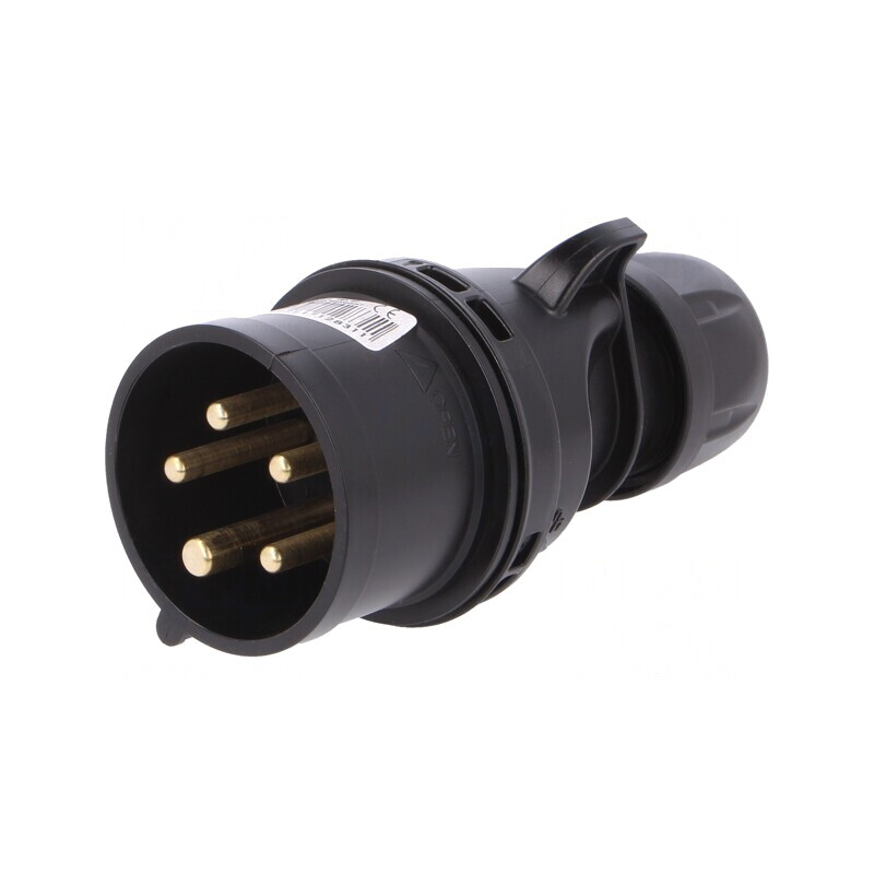 Conector alimentare AC trifazat mufă 16A 400V IP44 | Electronic-mag.ro | Componente Electronice