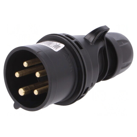 Conector alimentare AC trifazat mufă 16A 400V IP44 | Electronic-mag.ro | Componente Electronice