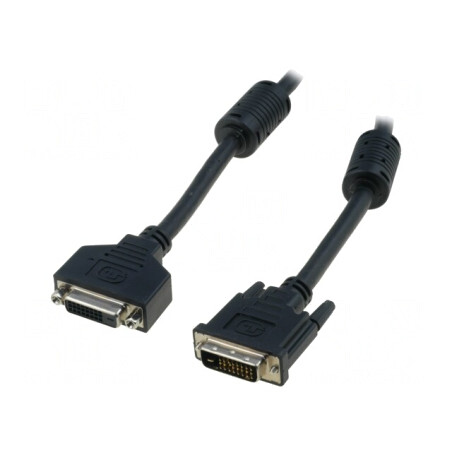 Cablu Dual Link DVI-D 24+1 Mufă la Soclu 2m | Electronic-mag.ro | Componente Electronice