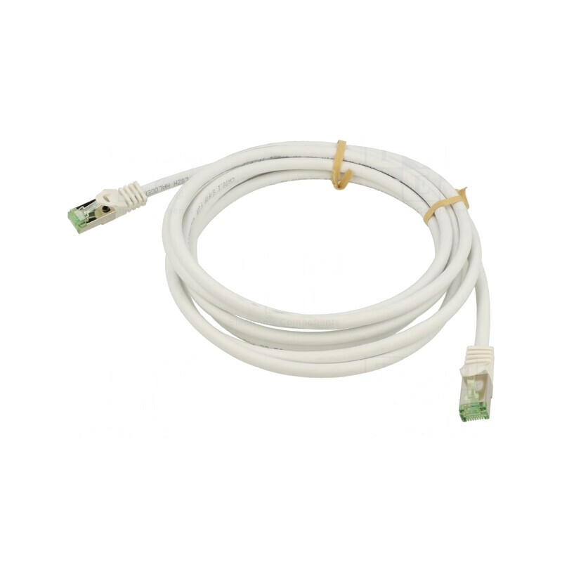 Patch cord S/FTP Cat 8.1 alb 3m LSZH | Electronic-mag.ro | Componente Electronice Patch cord S/FTP Cat 8.1 alb 3m LSZH | Electronic-mag.ro | Componente Electronice