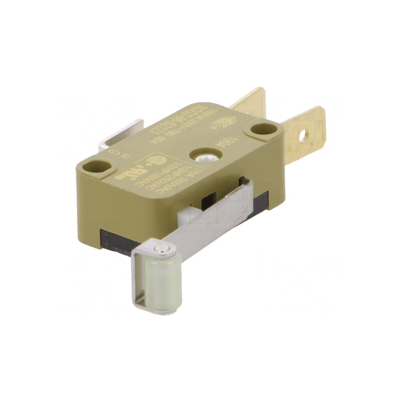 Microîntrerupător cu Manetă și Rulou 16A 250VAC | Electronic-mag.ro | Componente Electronice